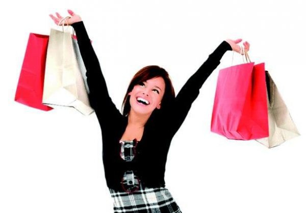 Happy shopper